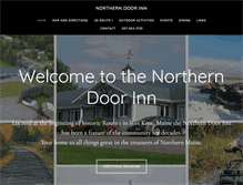 Tablet Screenshot of northerndoorinn.com
